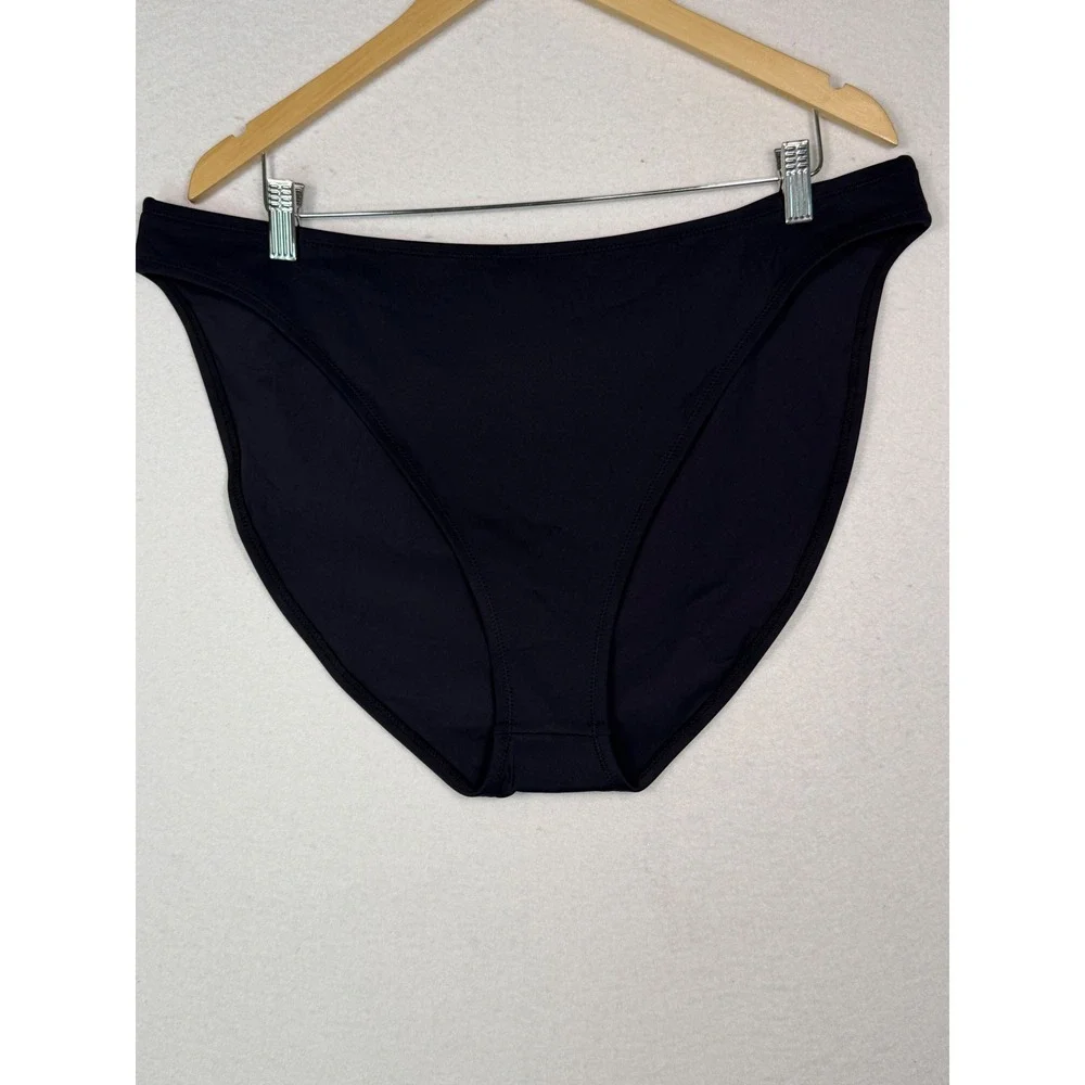 Skims Swim Bottoms Women 4X Onyx Black High Waist High Cut SW-BKN-0120 NEW